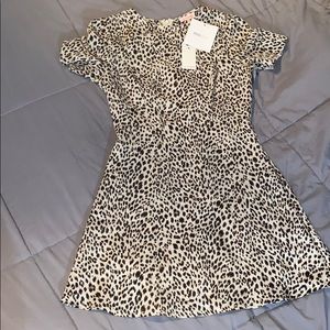 Leopard Print A line dress